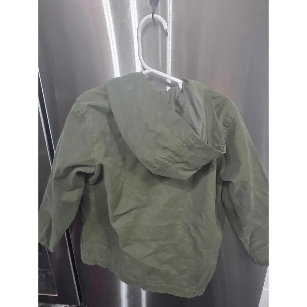 Army Green Multi-Pocket Jacket - Old Navy - 4T